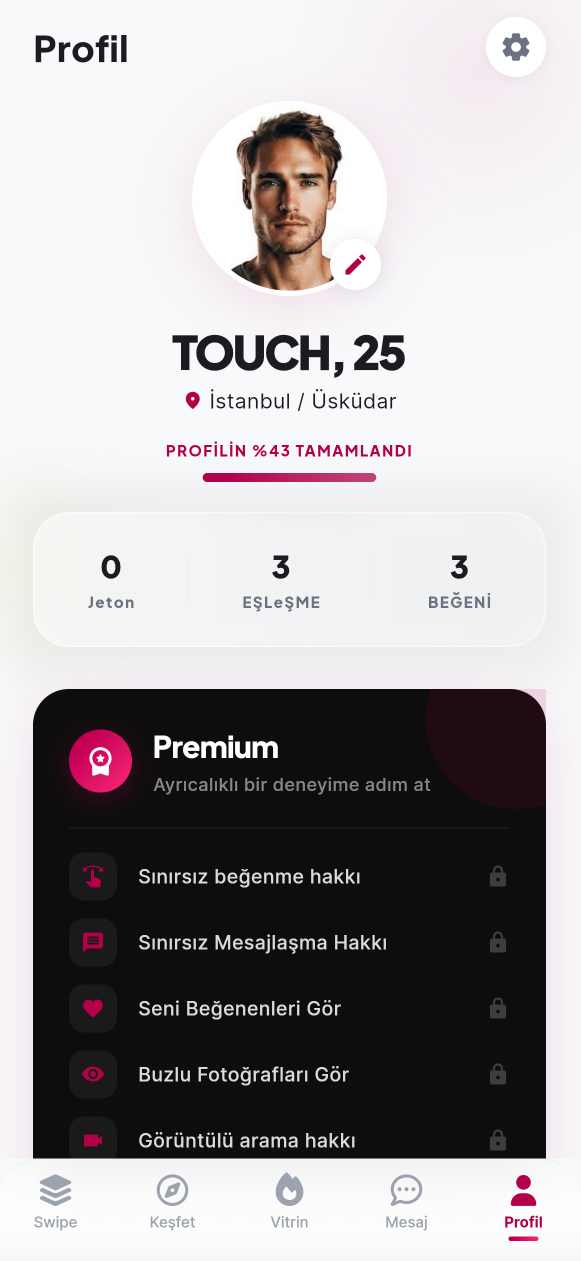 Profil detay ekranı